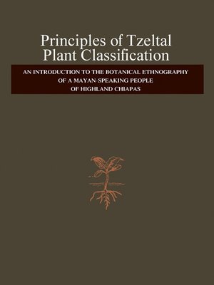 cover image of Principles of Tzeltal Plant Classification